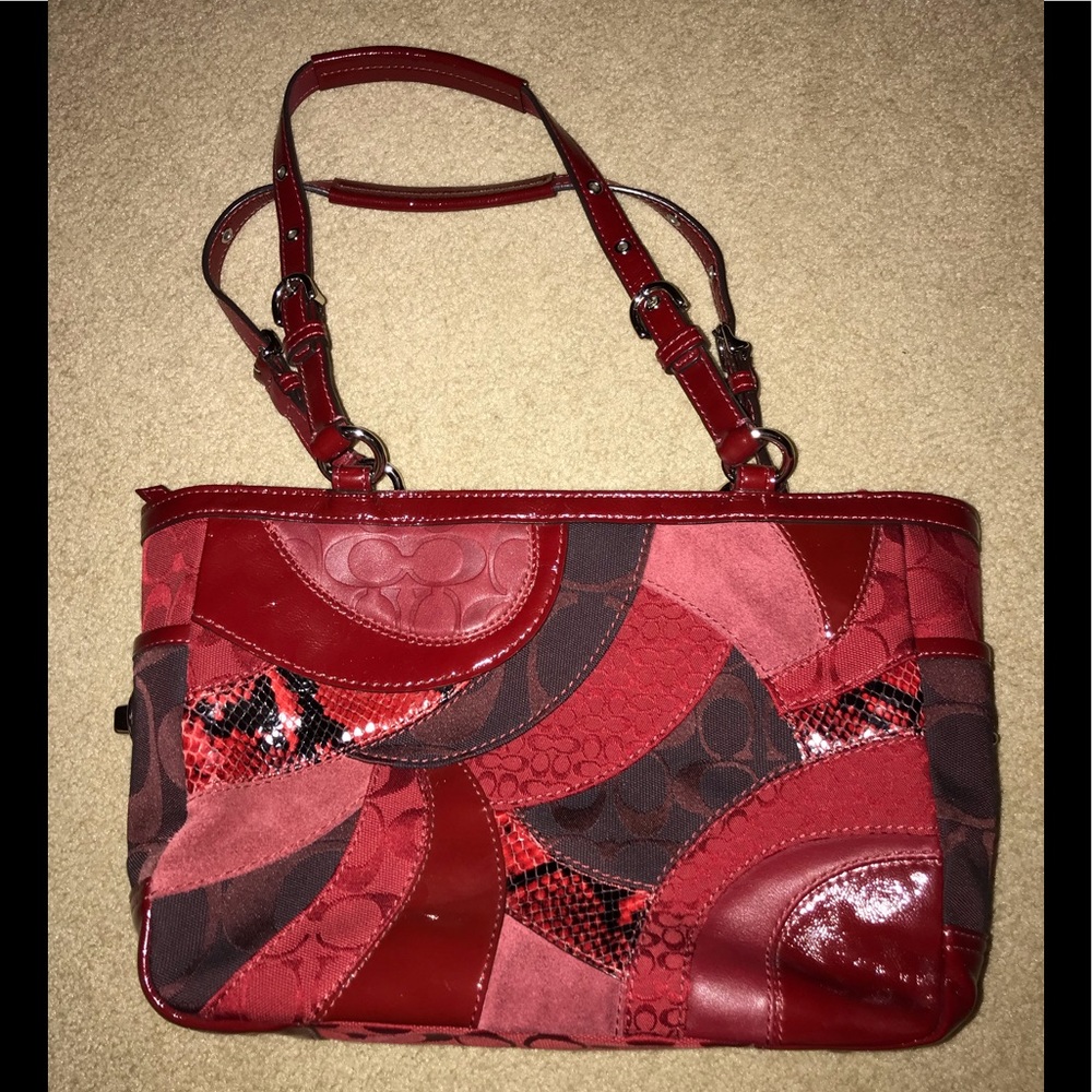 Vintage Red Coach Purse